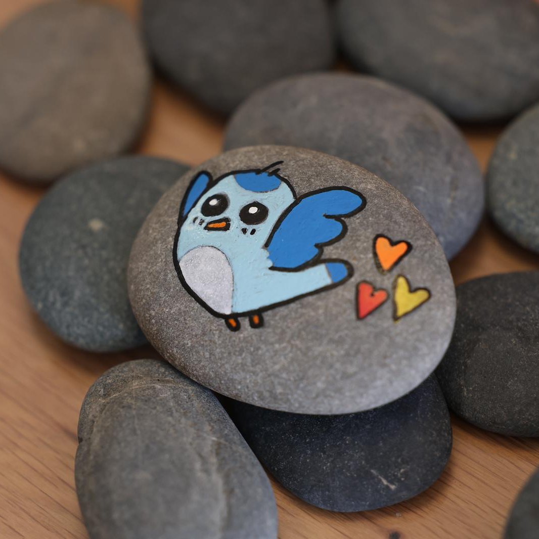 25 Hand-selected Gray River Stones to paint 3-5 cm