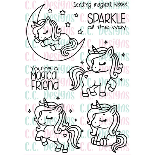 Unicorn Dreams Paint-me Stamps