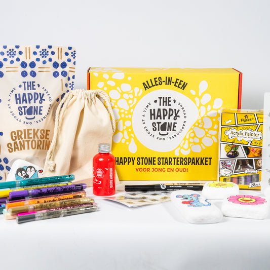 Starterpaket Happy Stones | All-in-1 | Steine ​​bemalen 